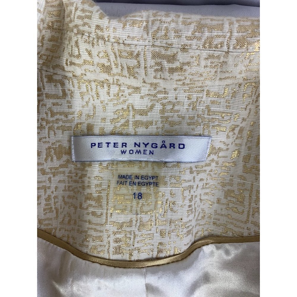 Peter Nygard Women's Grand Luxe Gold & Beige Jacket - Picture 3 of 8